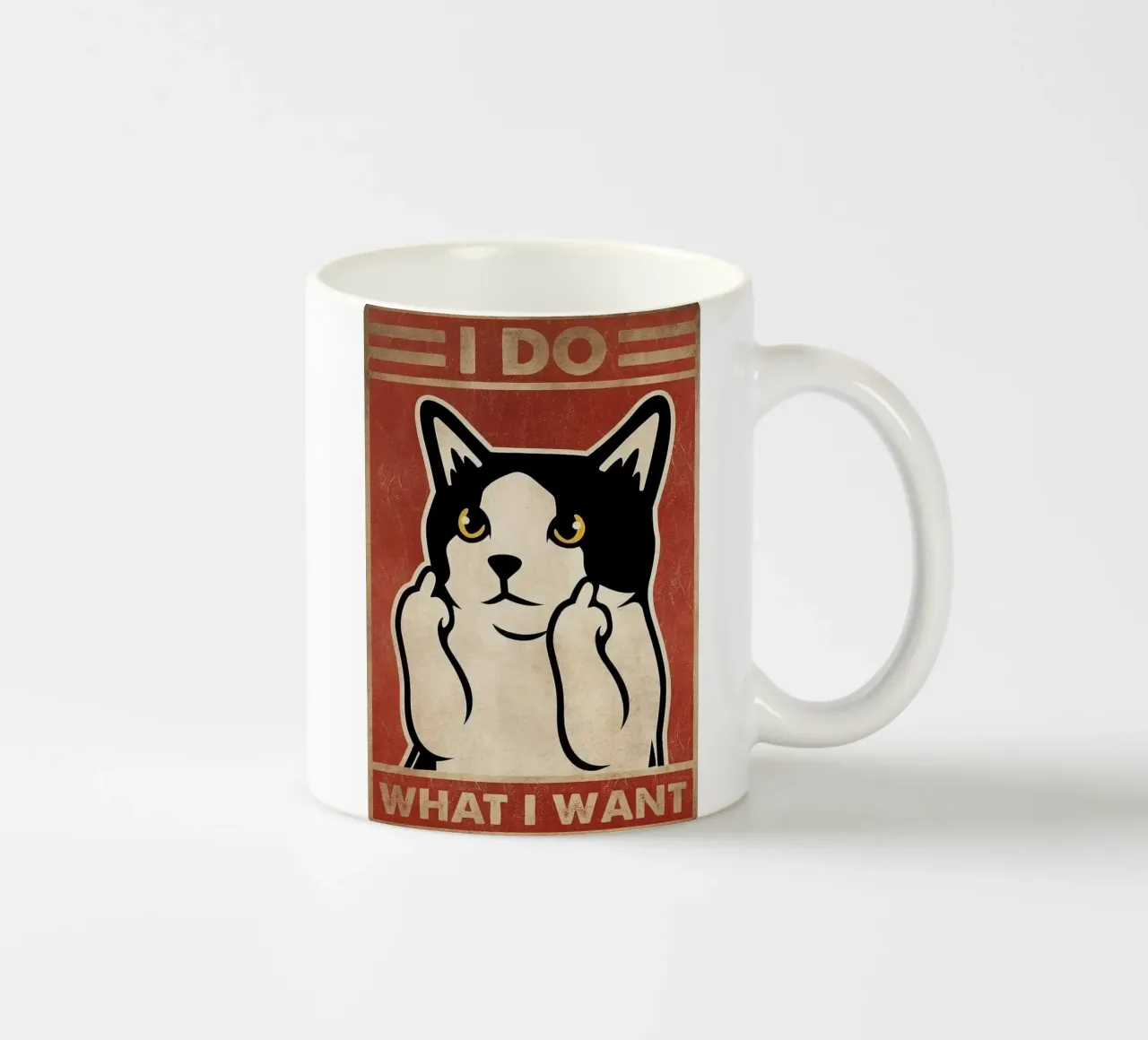 I Do What I Want Keramik Tasse von Nando Art