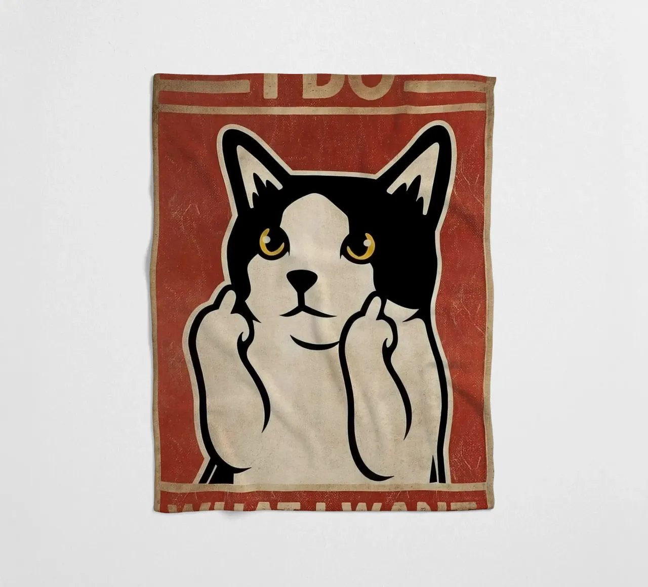 I Do What I Want coperta in pile da Nando Art