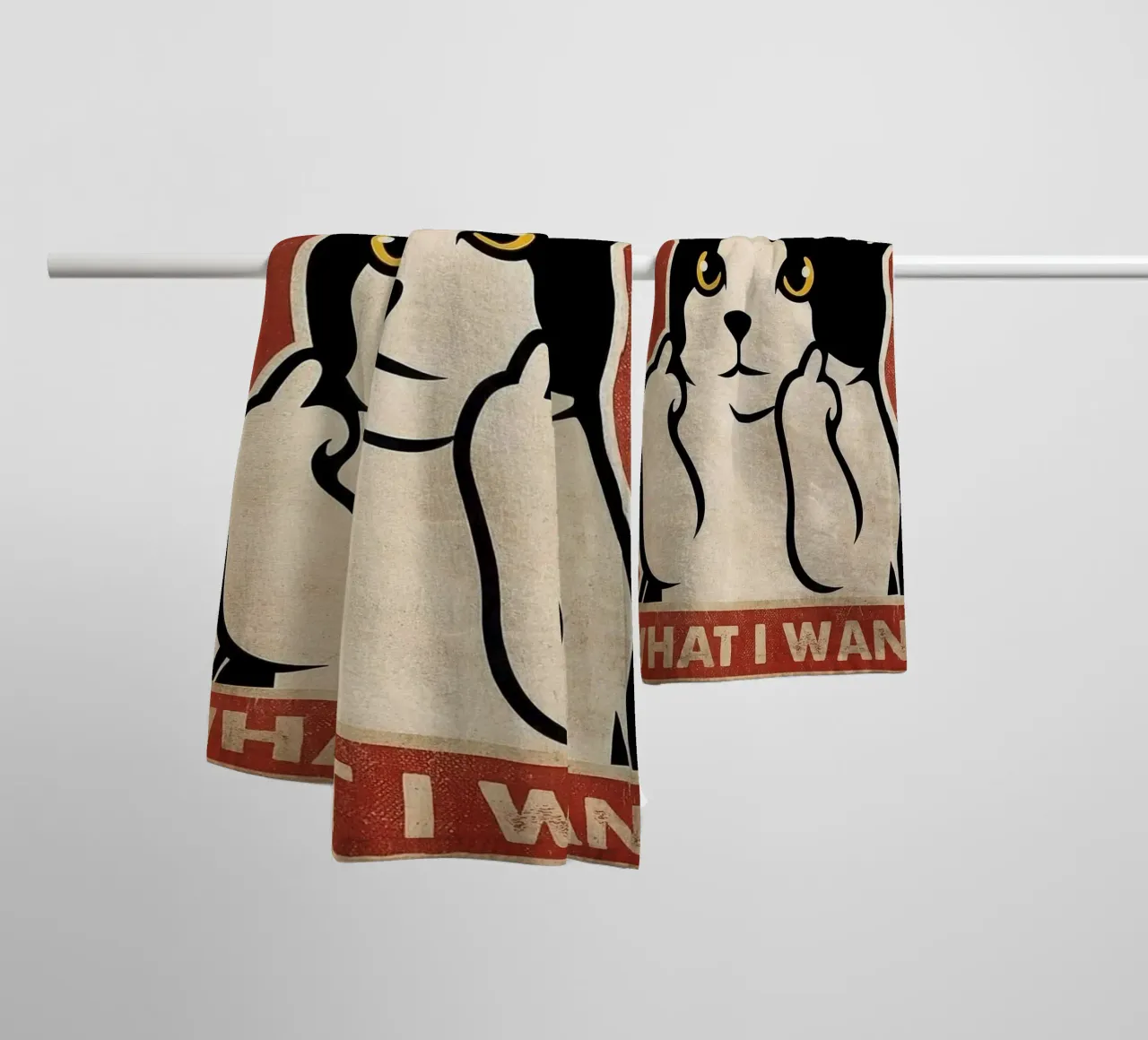 I Do What I Want asciugamano da bagno da Nando Art