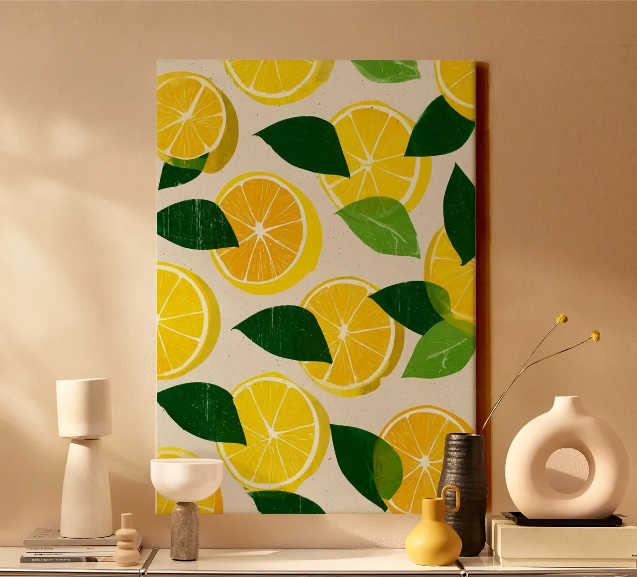 Citrus Harmony canvas with Floater frame by michi