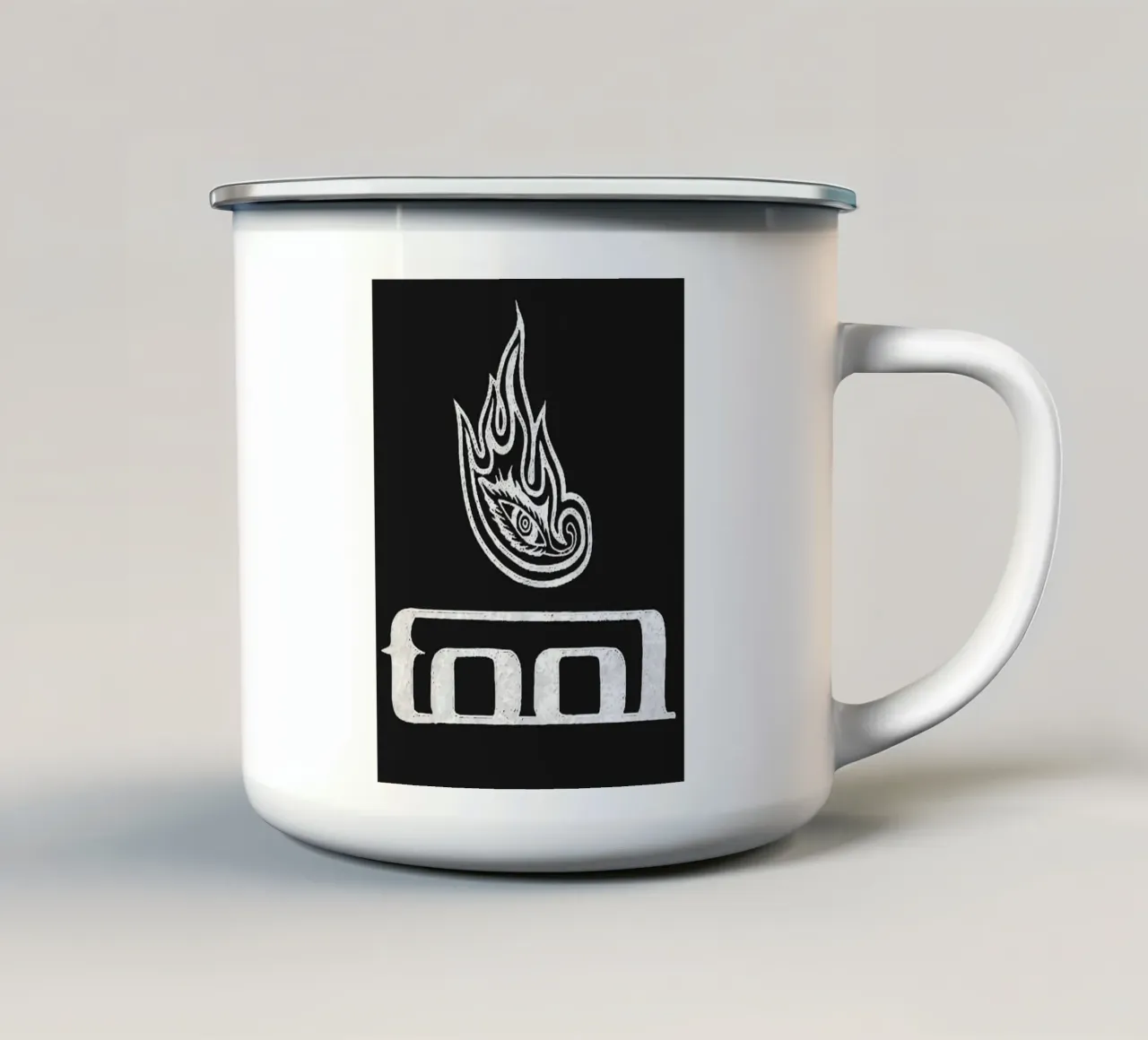 tool band art taza de esmalte de vanhesling