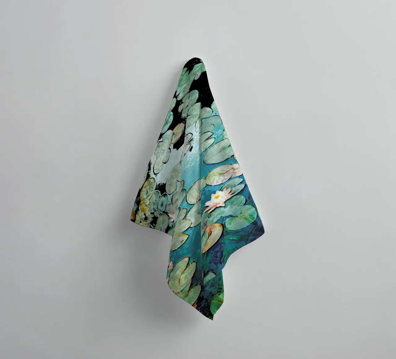 Waterlilies towel by Angelo Cerantola