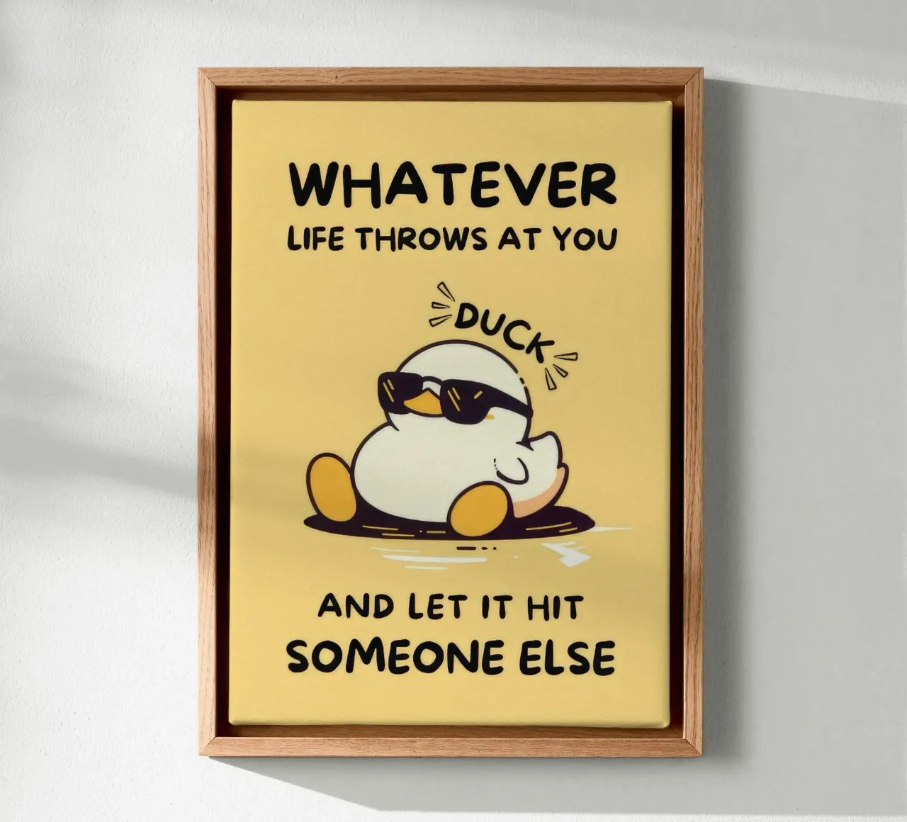 Whatever Life tela con Cornice a cassetta da Nando Art