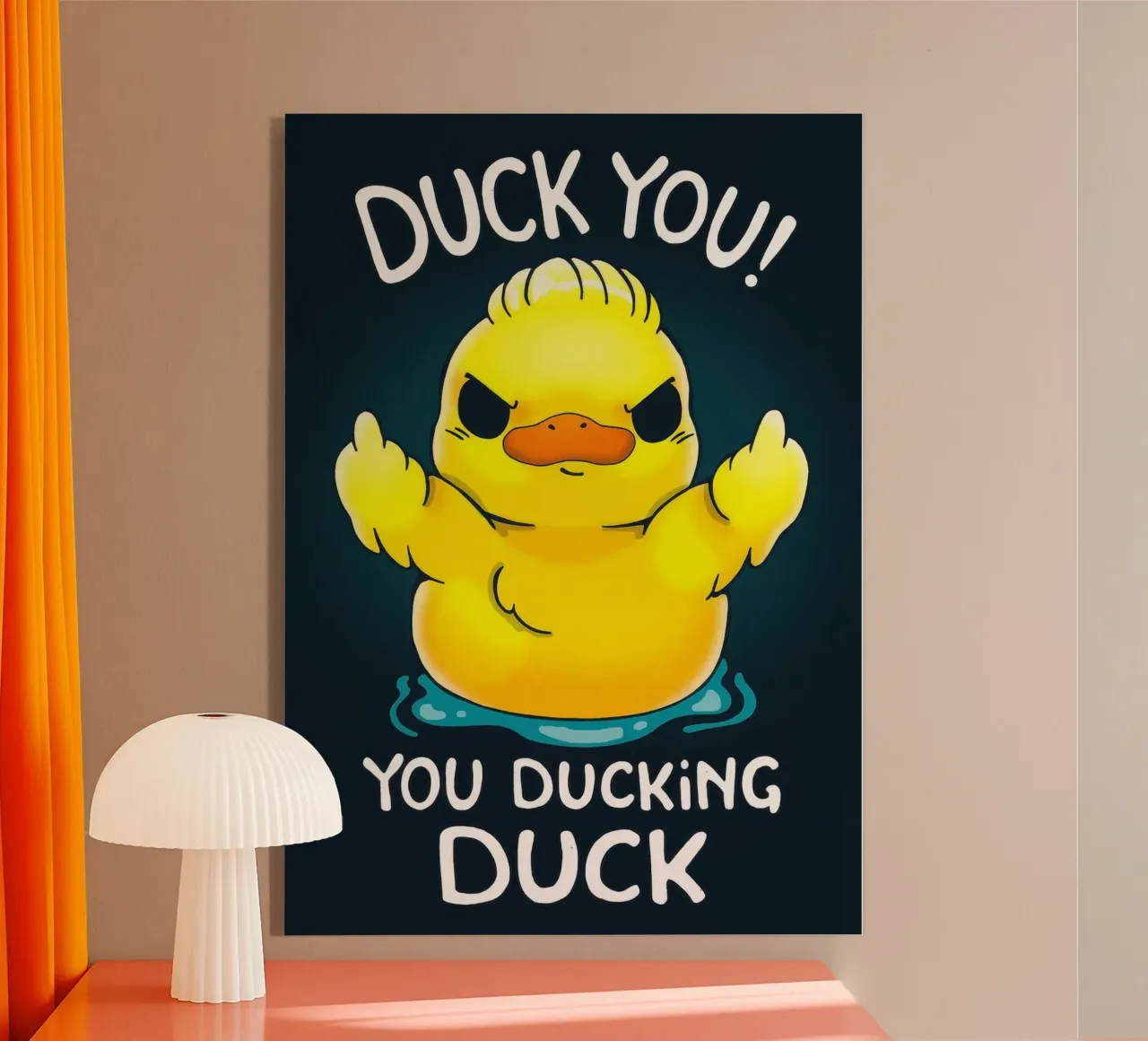 Duck You plexiglass da Nando Art