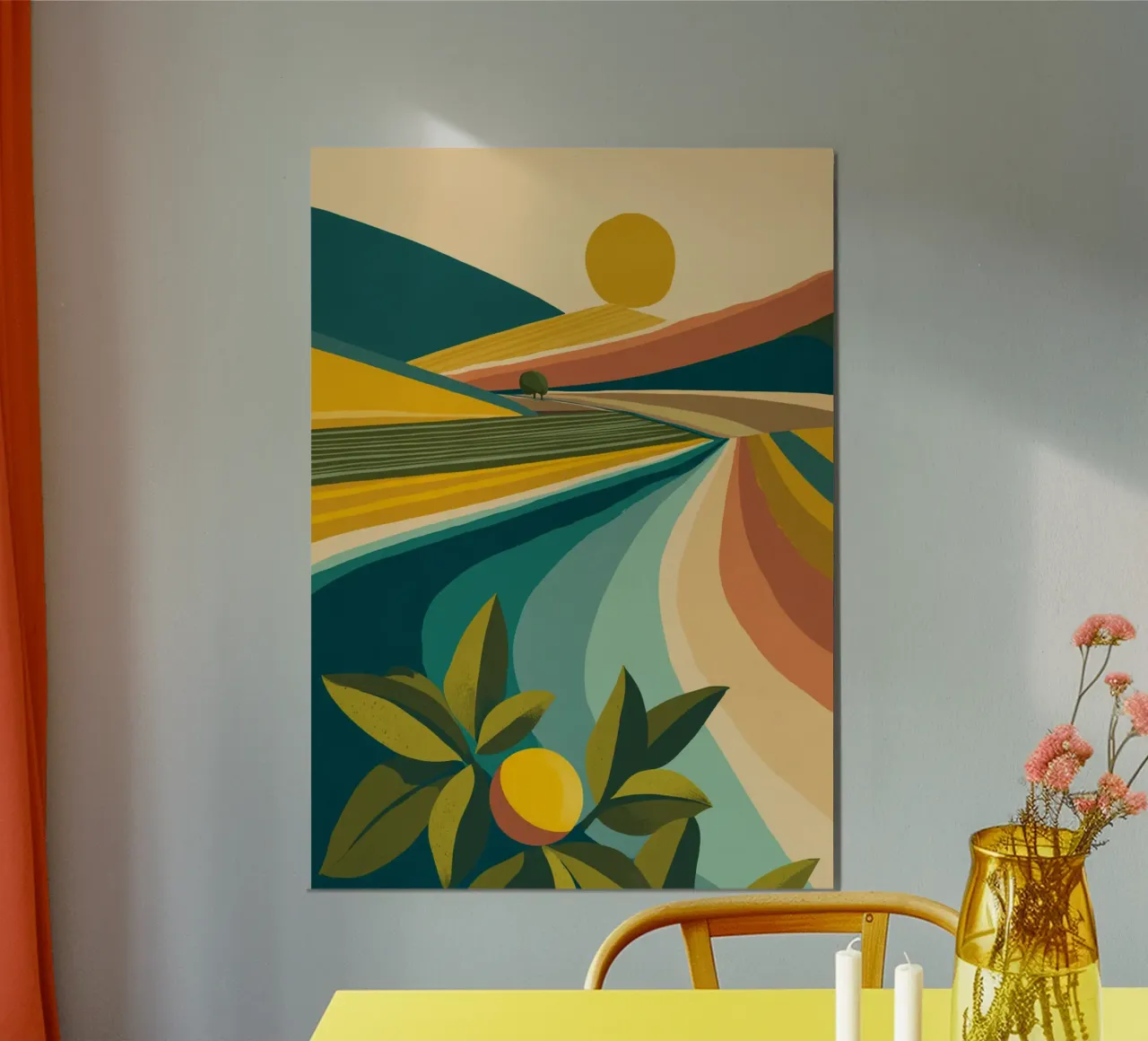 Amalfi Orchard in Golden Light poster da Mosaic Dialogue