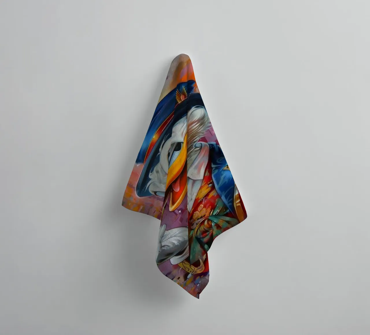 Duck smoking asciugamano da bagno da Nando Art