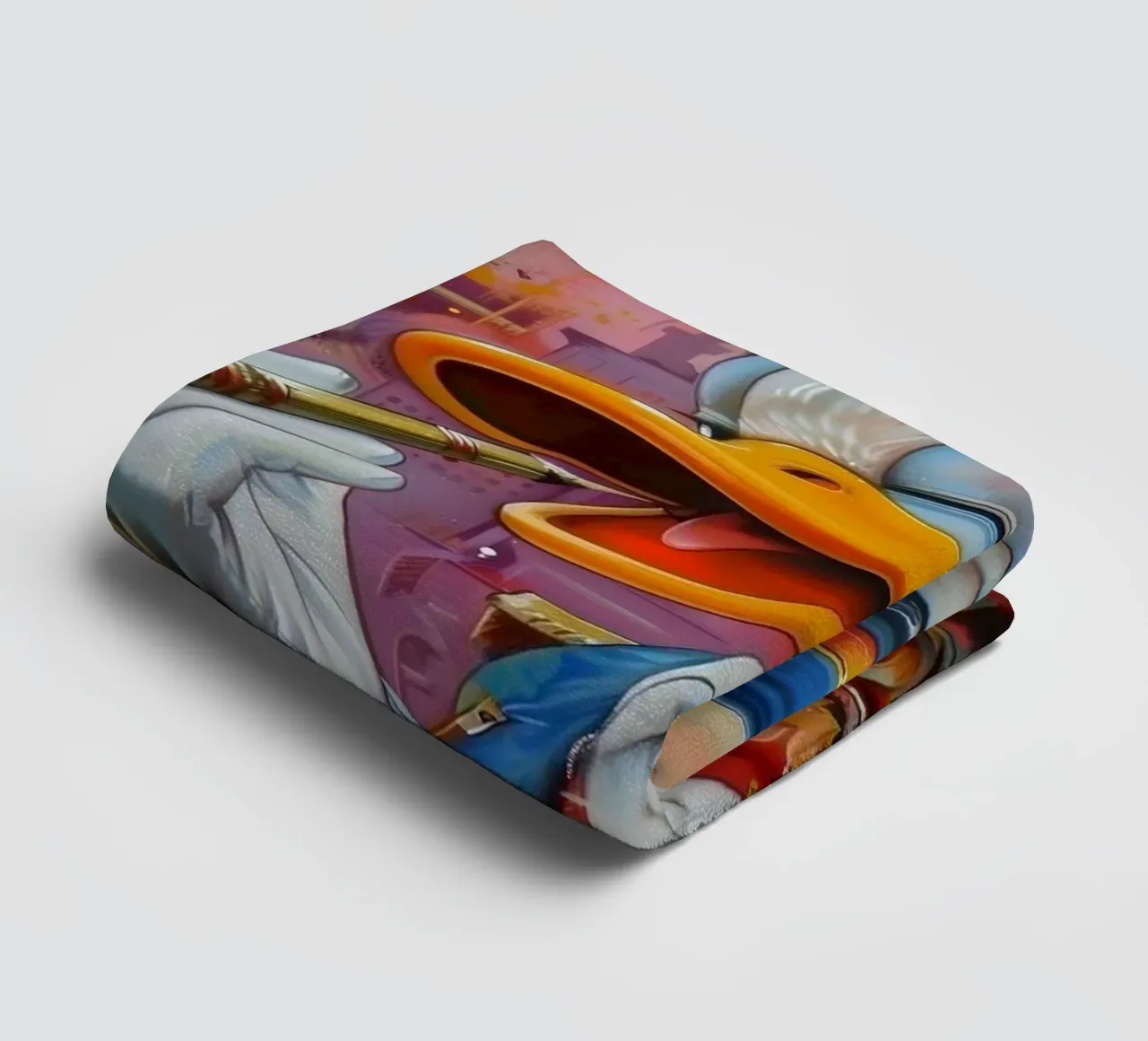 Duck smoking asciugamano da bagno da Nando Art