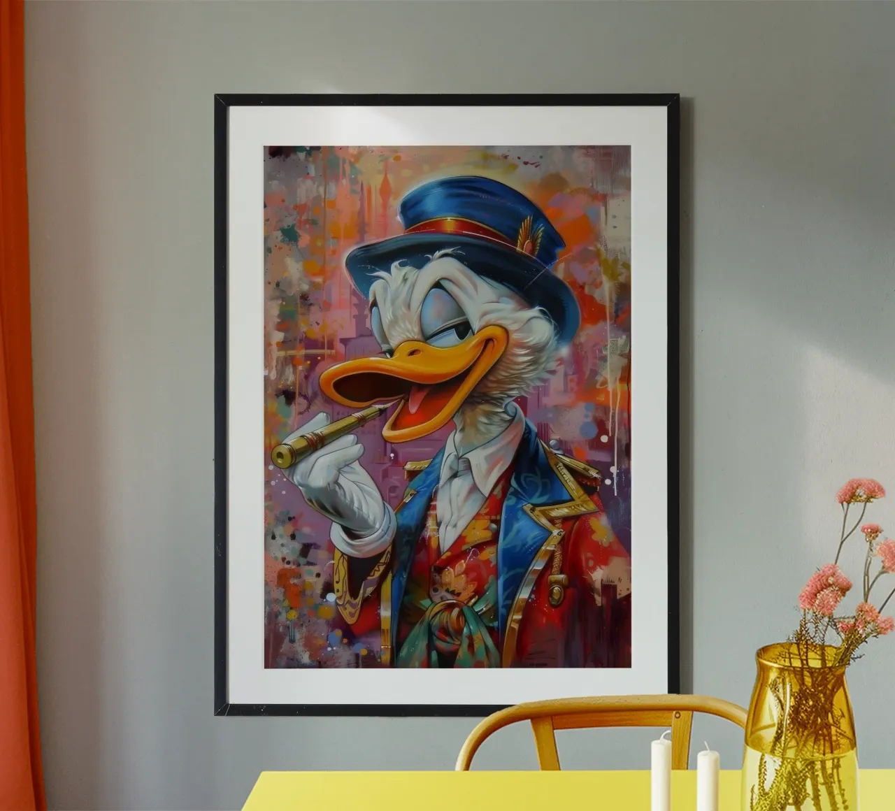 Duck smoking Hahnemühle von Nando Art