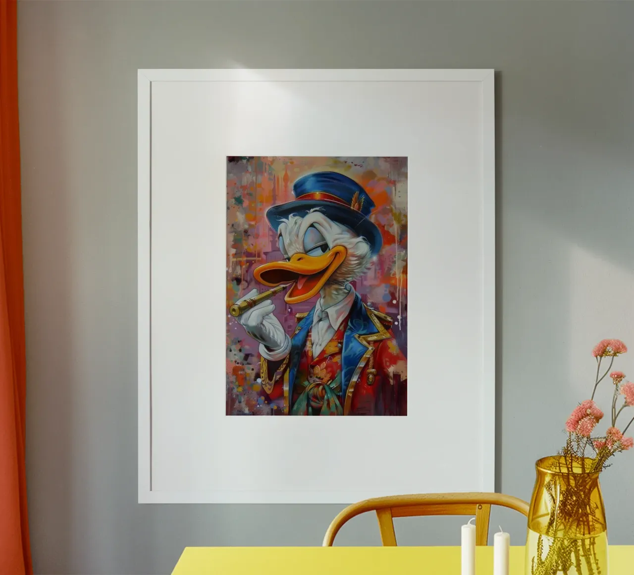 Duck smoking Hahnemühle von Nando Art