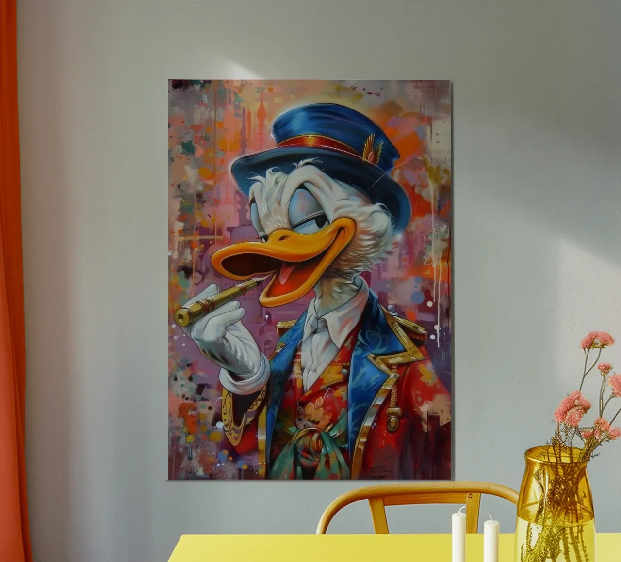 Duck smoking Hahnemühle von Nando Art