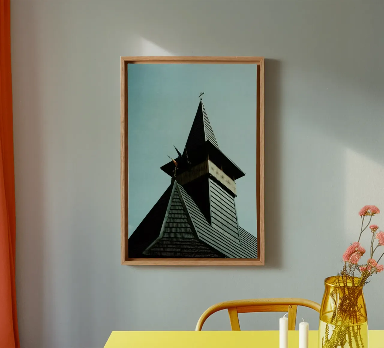 Analog Series Church Top tela con Cornice a cassetta da Sebastian Hilgetag