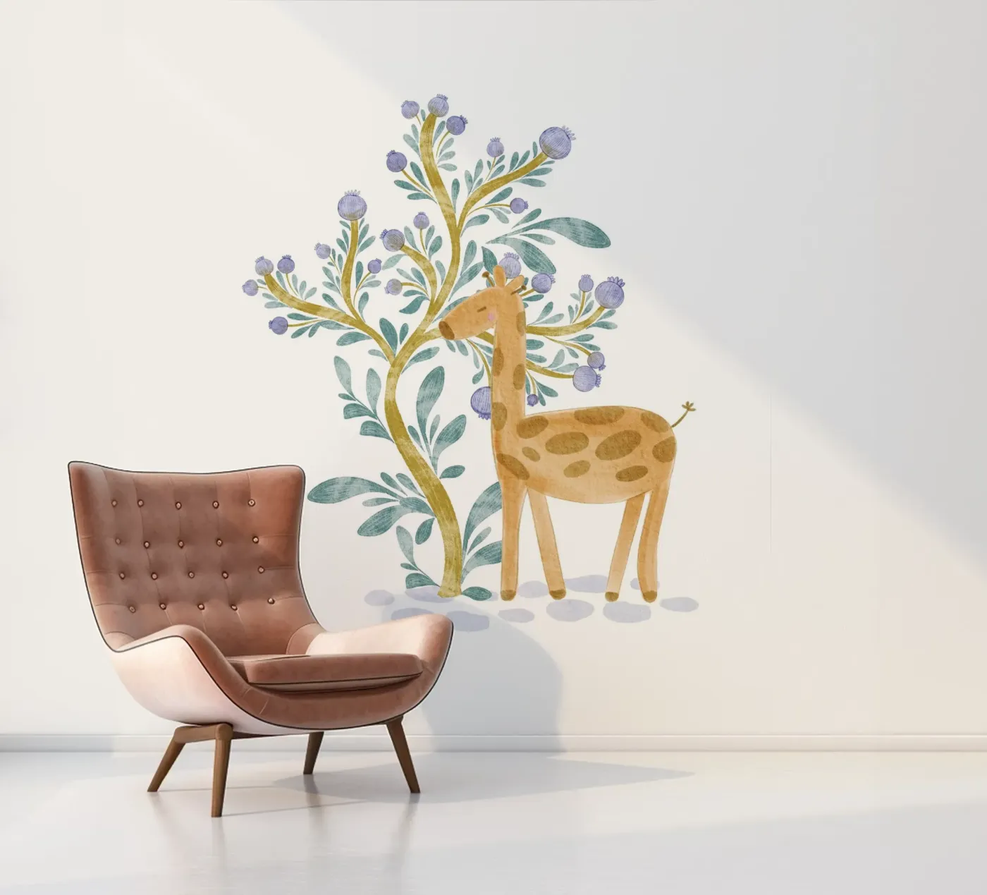 giraffe fotobehang van Nikitajariwala