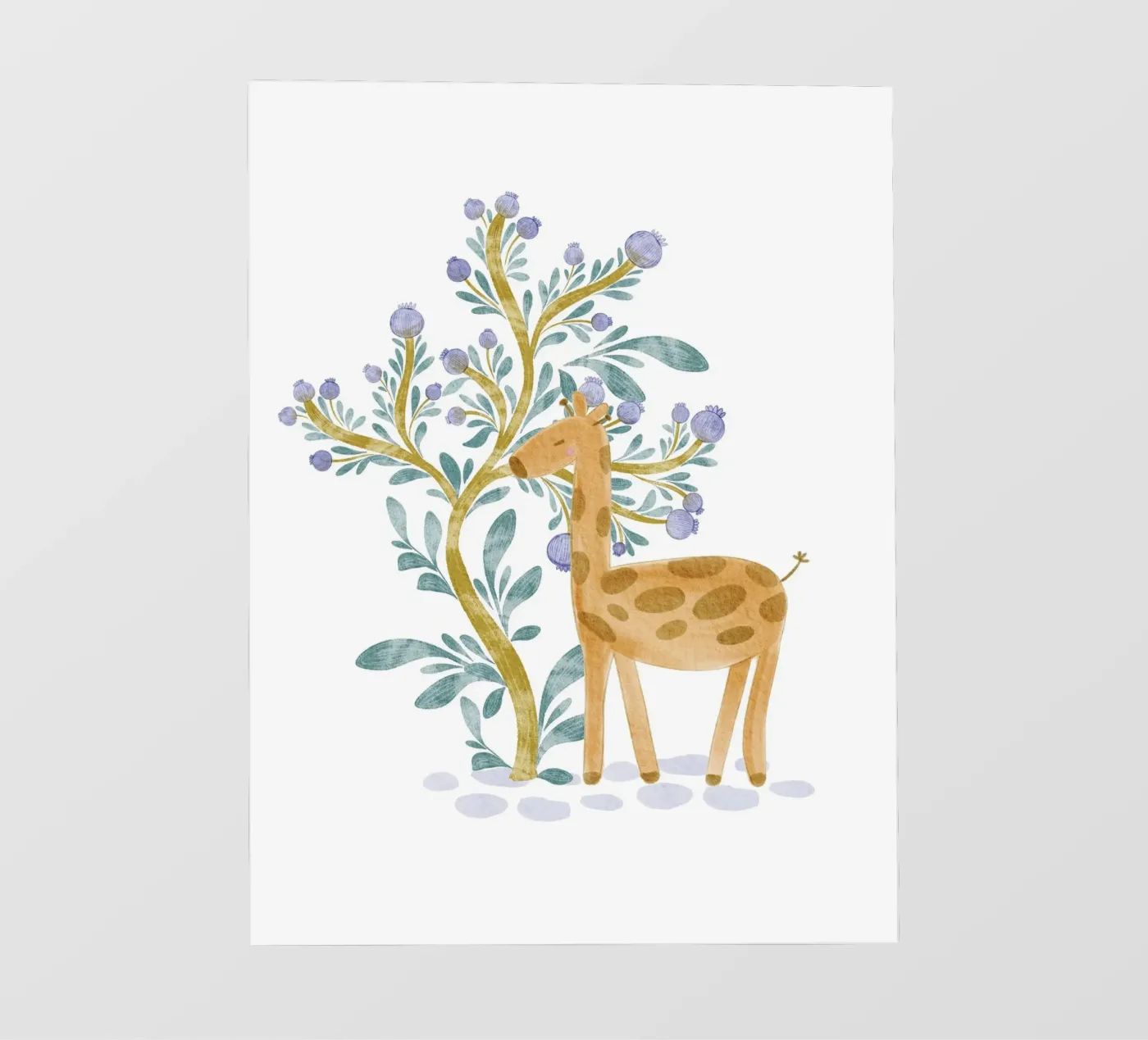 giraffe fotobehang van Nikitajariwala