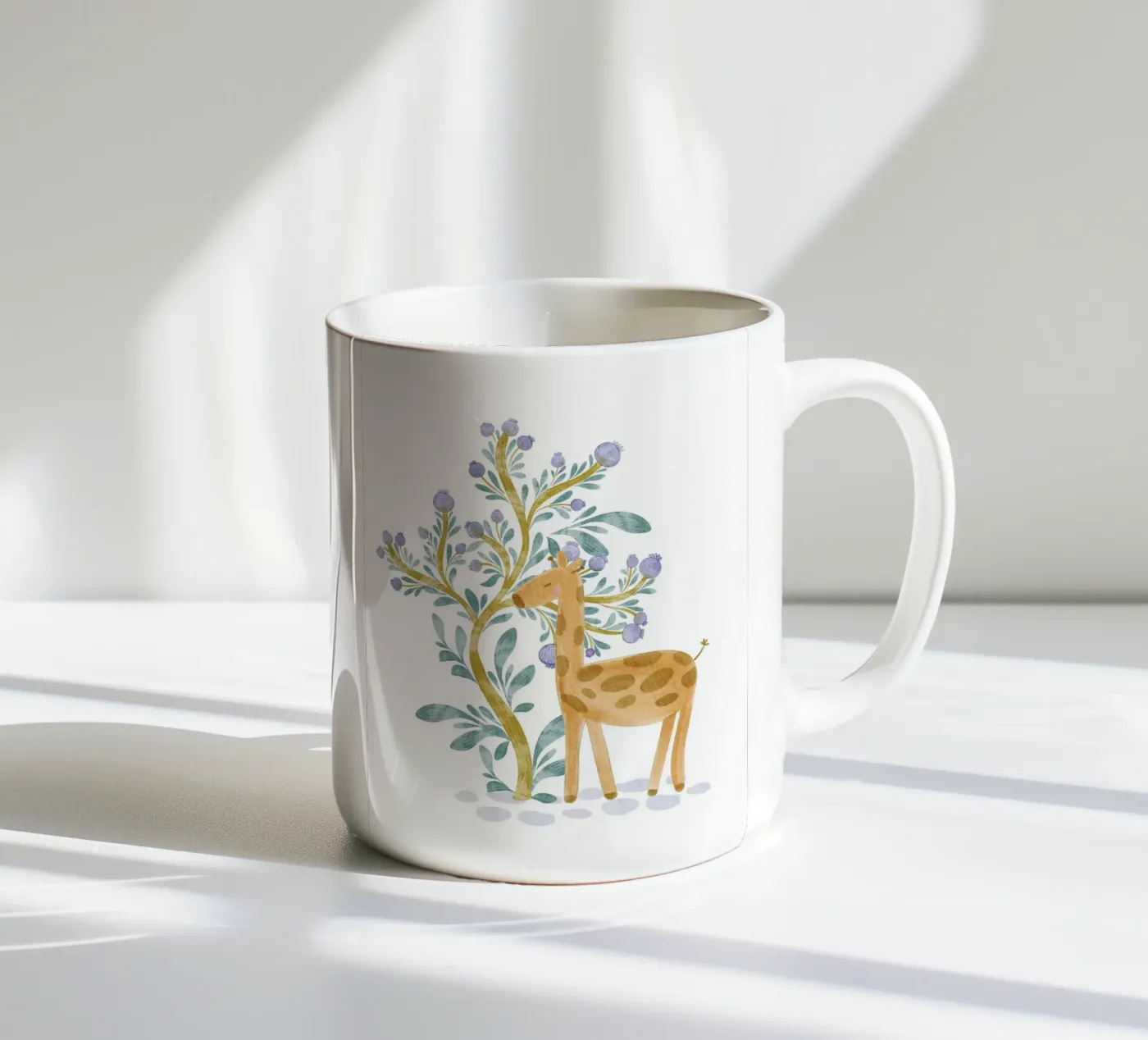 giraffe ceramic mug by Nikitajariwala