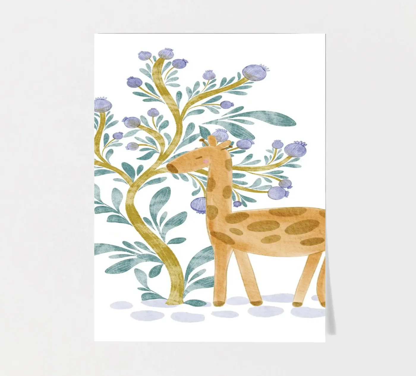 giraffe sticker sheet by Nikitajariwala