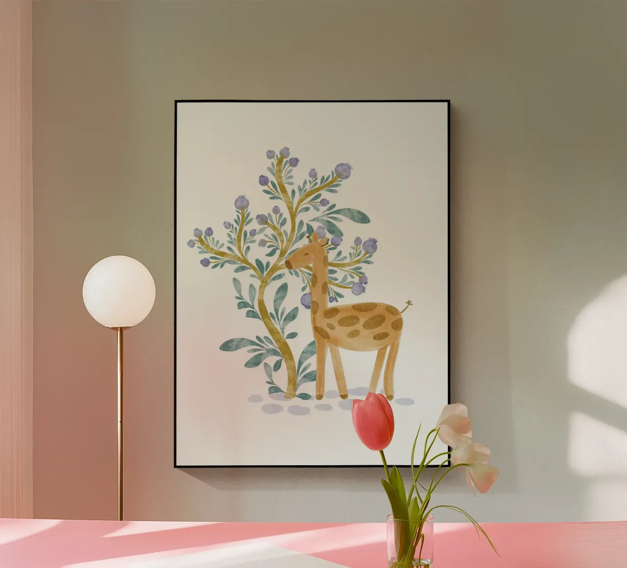 giraffa plexiglass da Nikitajariwala