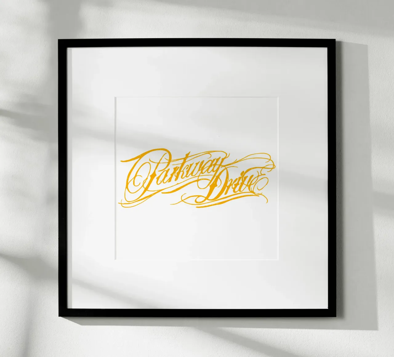 Parkway Drive Yellow poster con telaio in plastica da MR.A