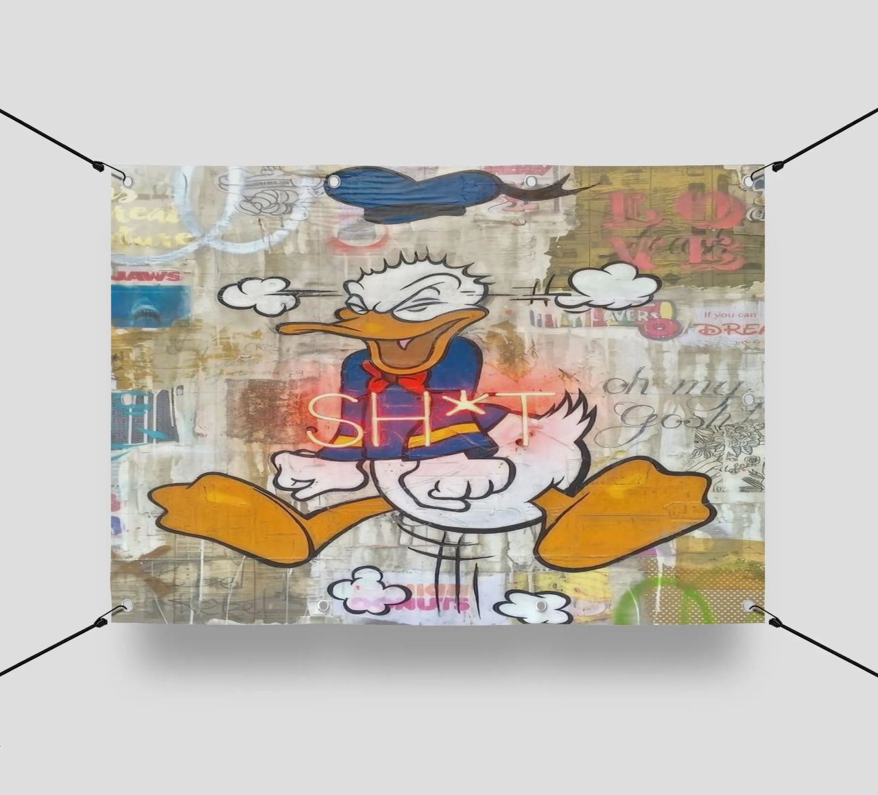 Stressed Duck telo in pvc da Nando Art