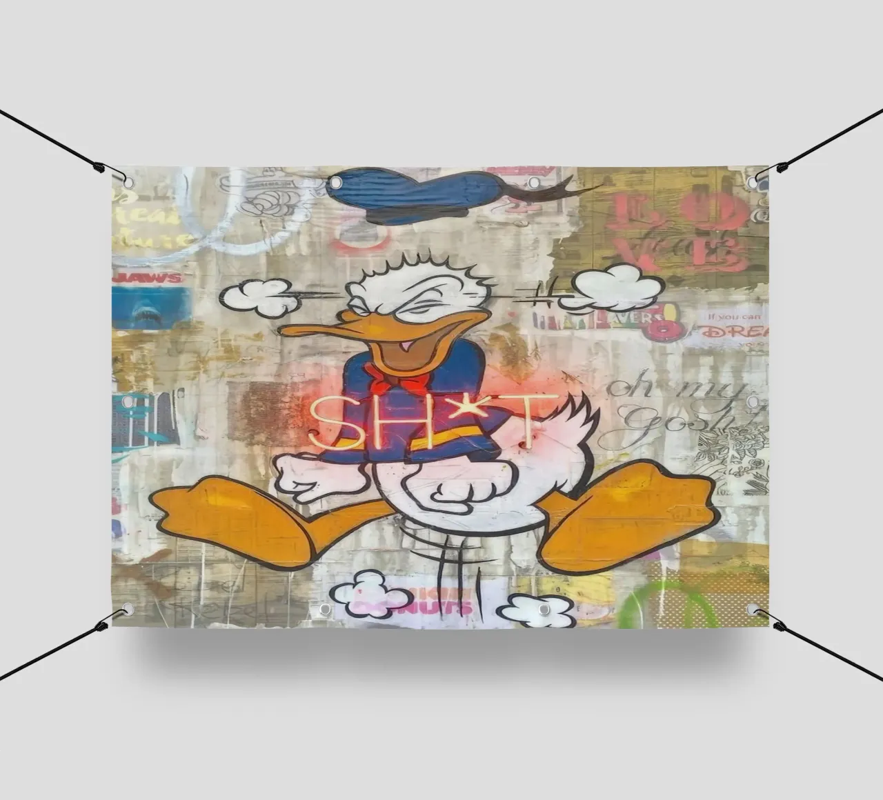 Stressed Duck telo in pvc da Nando Art