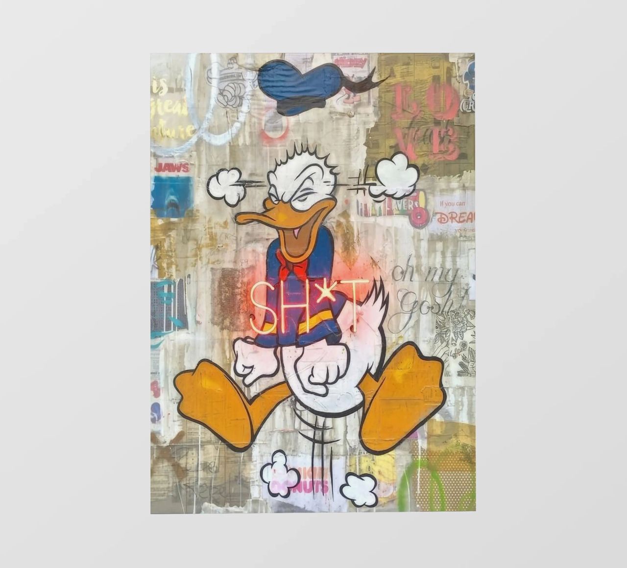 Stressed Duck telo in pvc da Nando Art