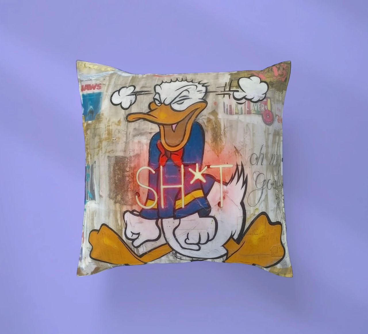 Stressed Duck cuscino da Nando Art