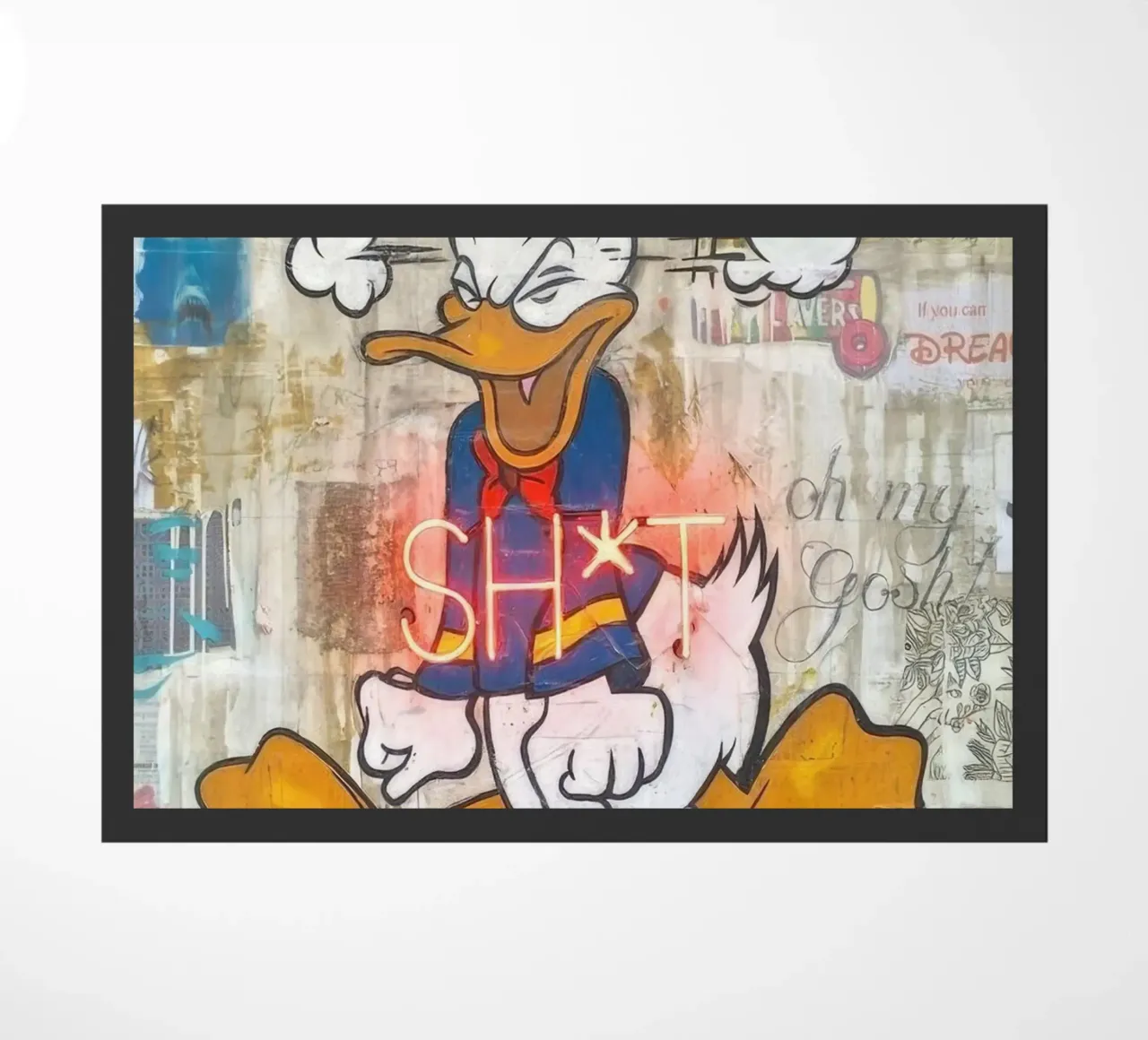 Stressed Duck deurmat van Nando Art