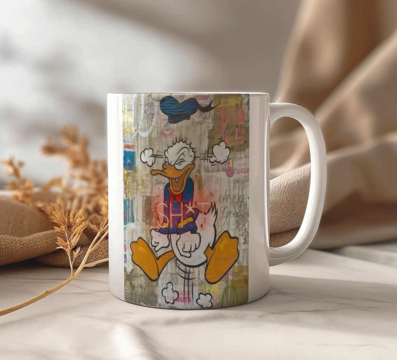 Stressed Duck tazza in ceramica da Nando Art
