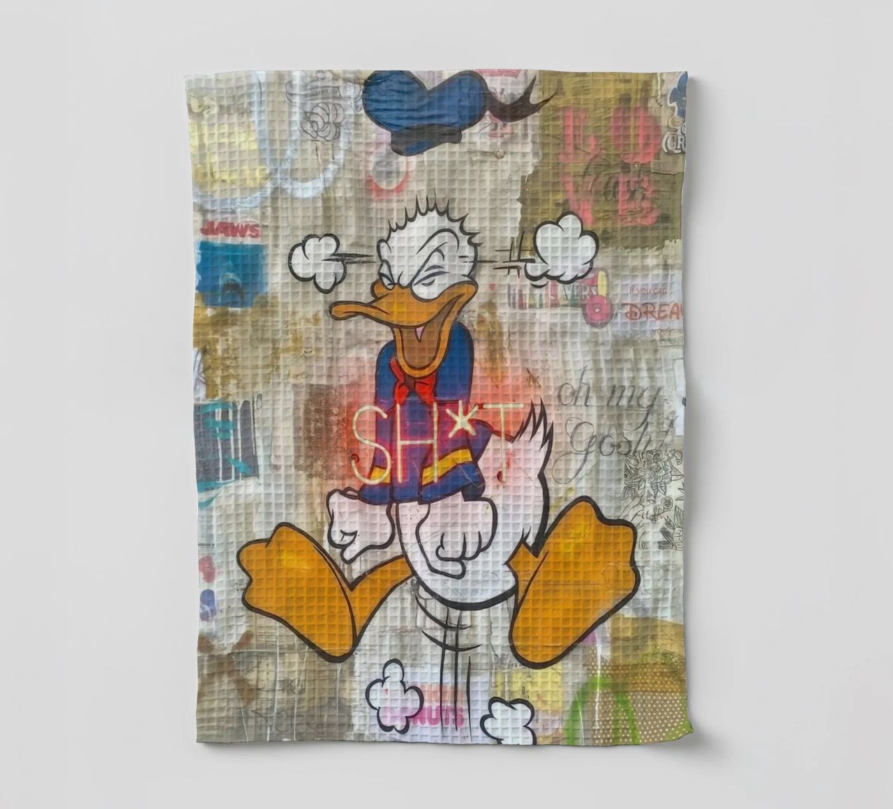 Stressed Duck canovaccio da cucina da Nando Art