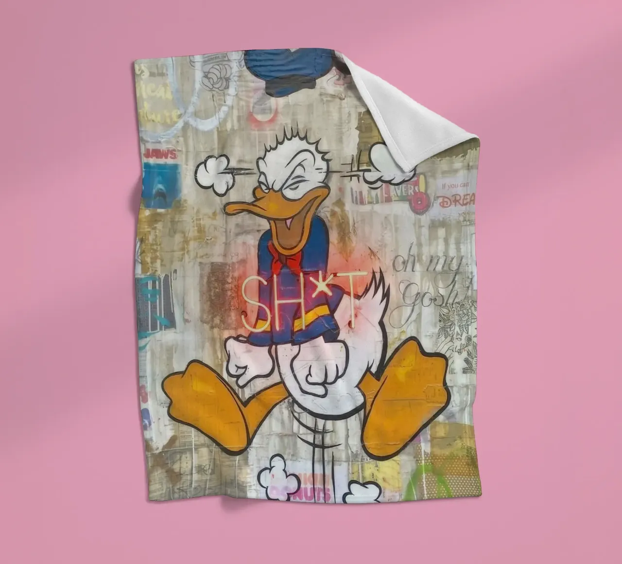 Stressed Duck coperta in pile da Nando Art