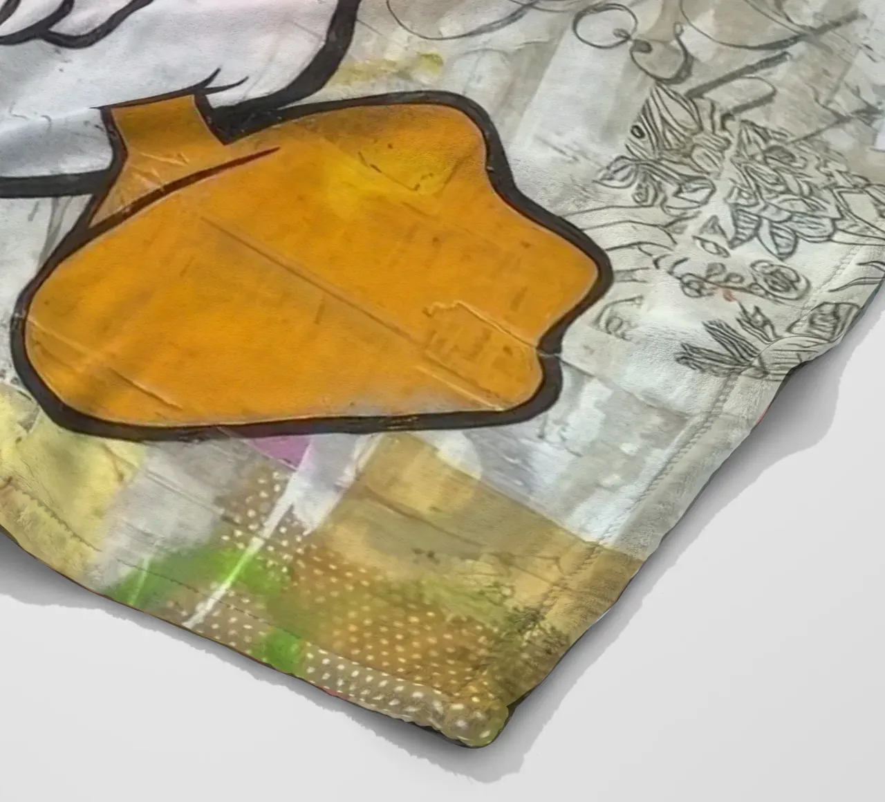 Stressed Duck coperta in pile da Nando Art