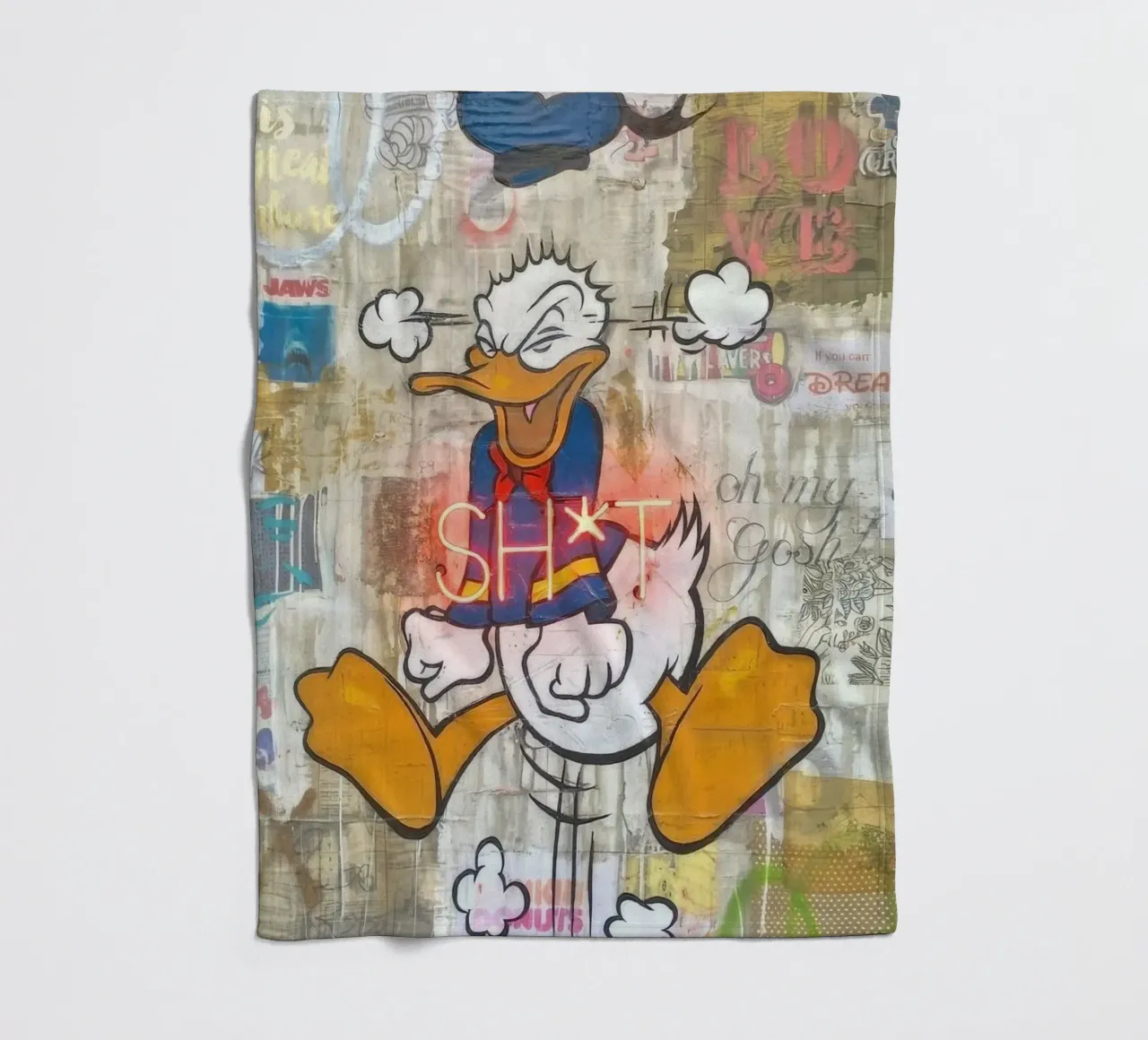 Stressed Duck coperta in pile da Nando Art