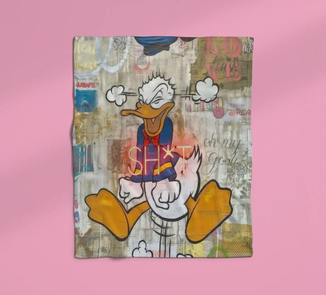 Stressed Duck coperta in pile da Nando Art