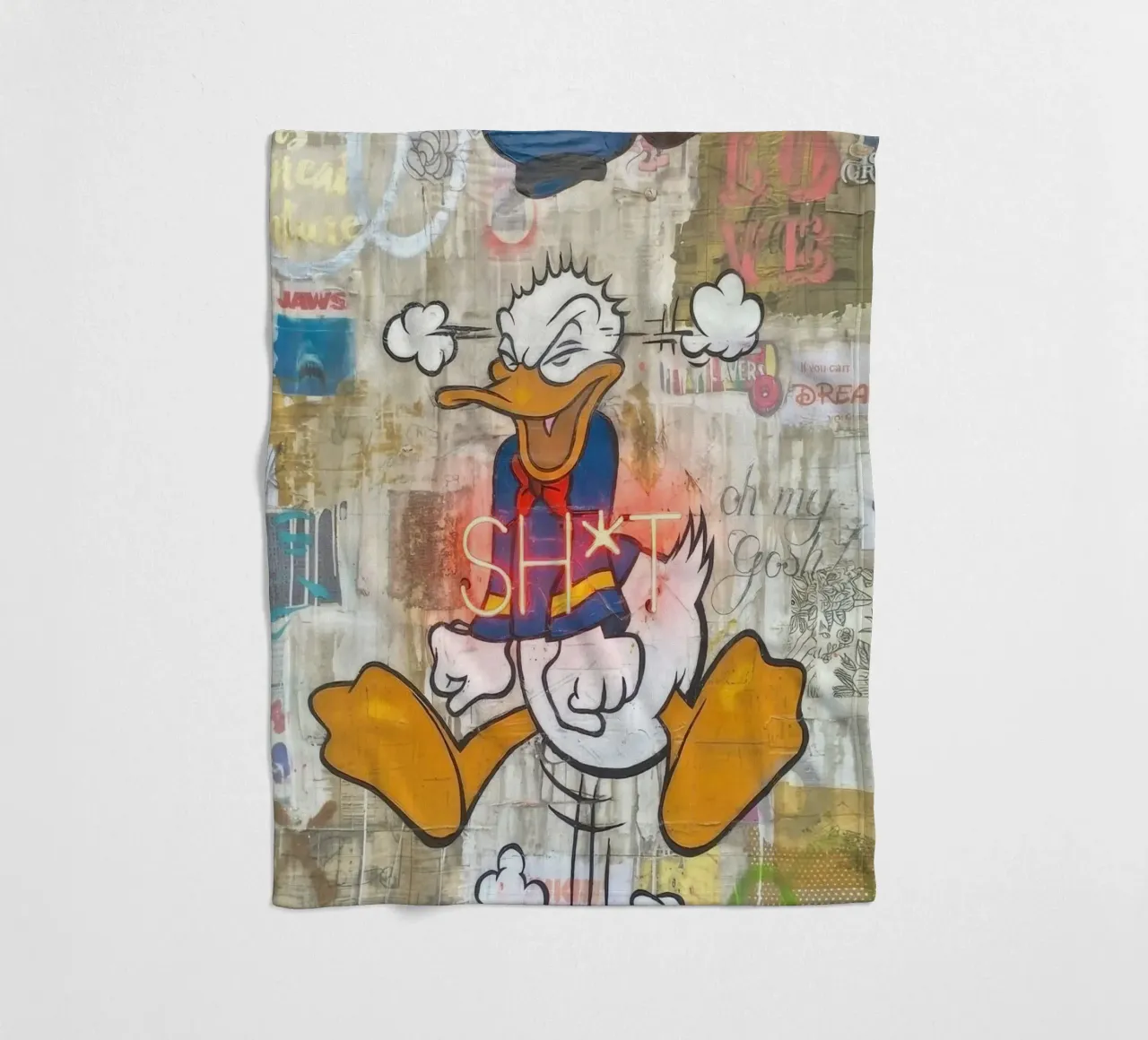 Stressed Duck coperta in pile da Nando Art