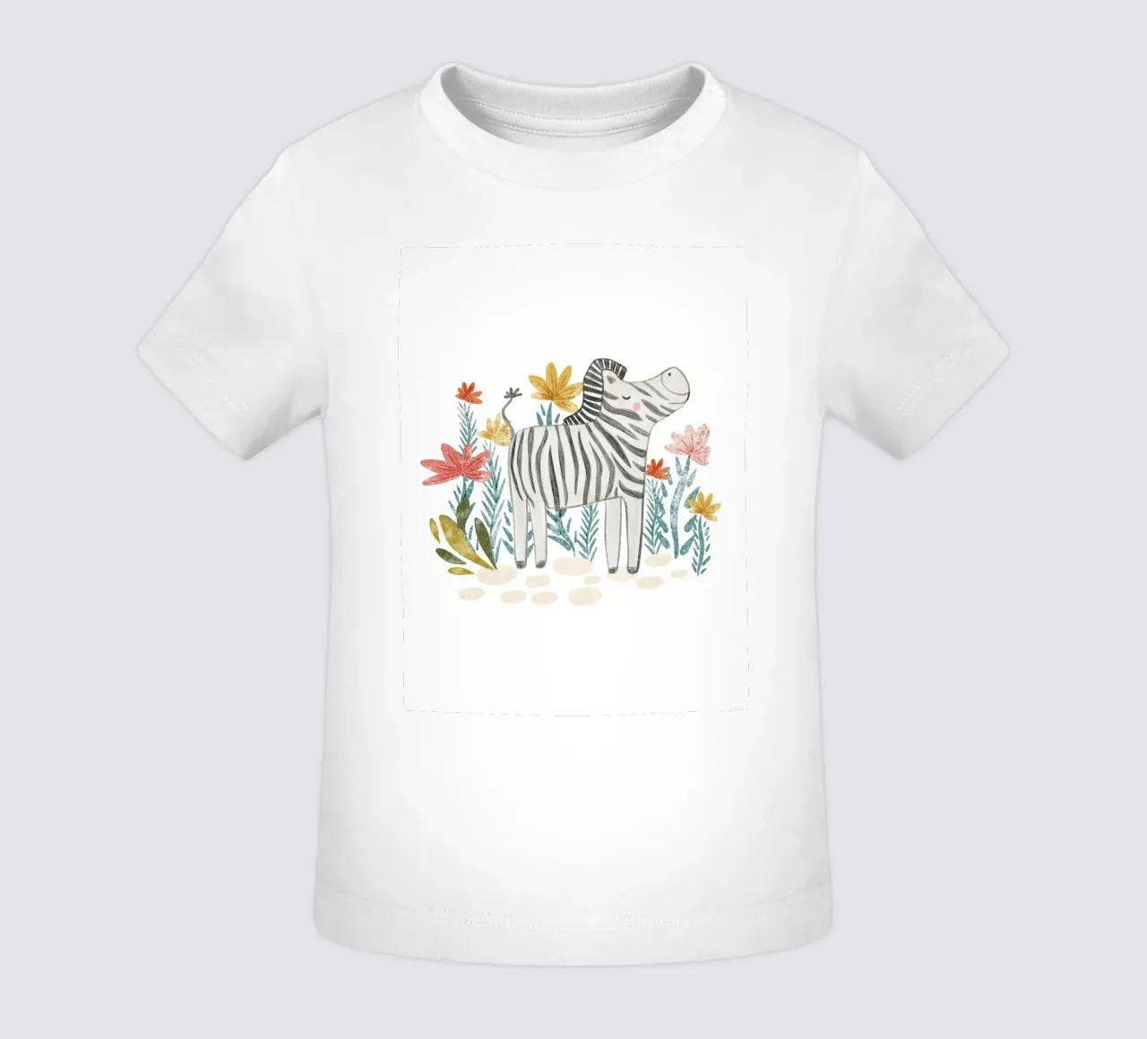 Zebra e fiori maglietta neonato da Nikitajariwala