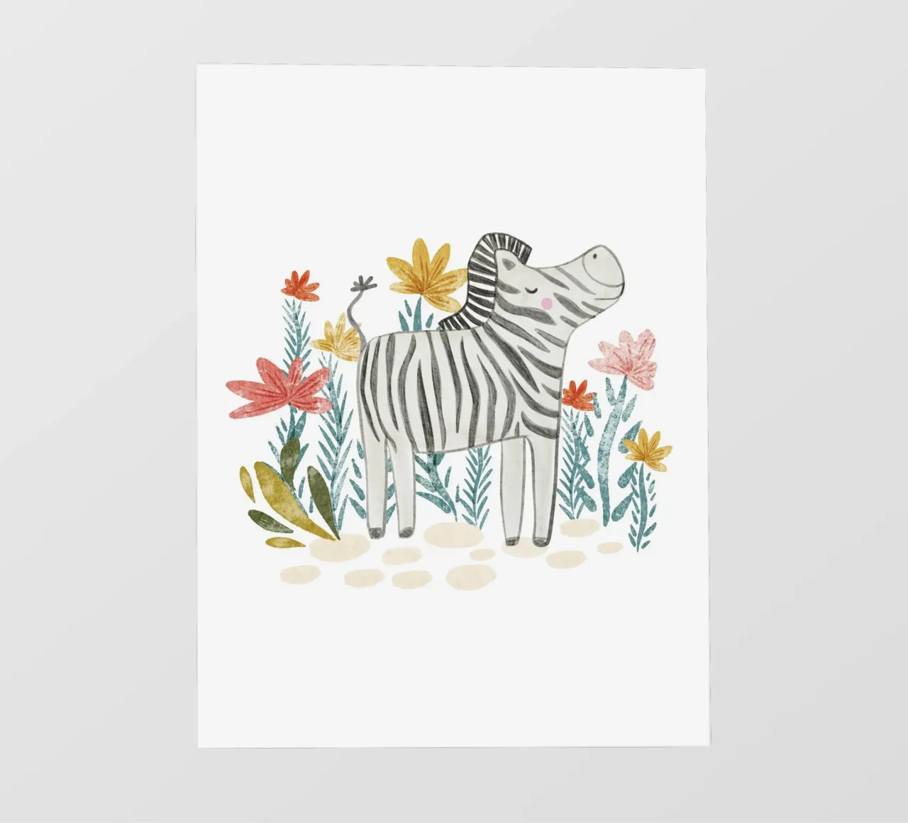 Zebra e fiori pellicola backlit da Nikitajariwala