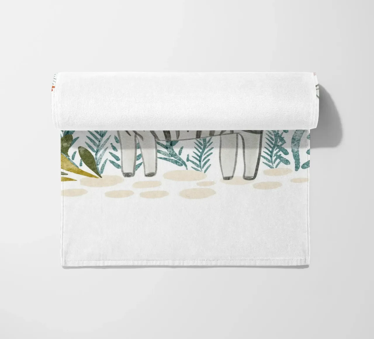 Zebra e fiori telo mare da Nikitajariwala