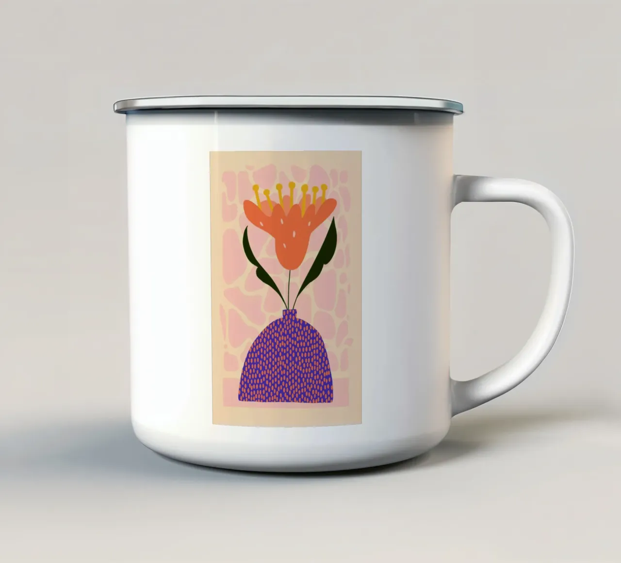 Polka tazza in smalto da Pure