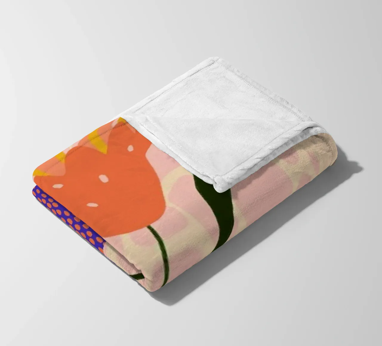 Polka fleece blanket by Pure