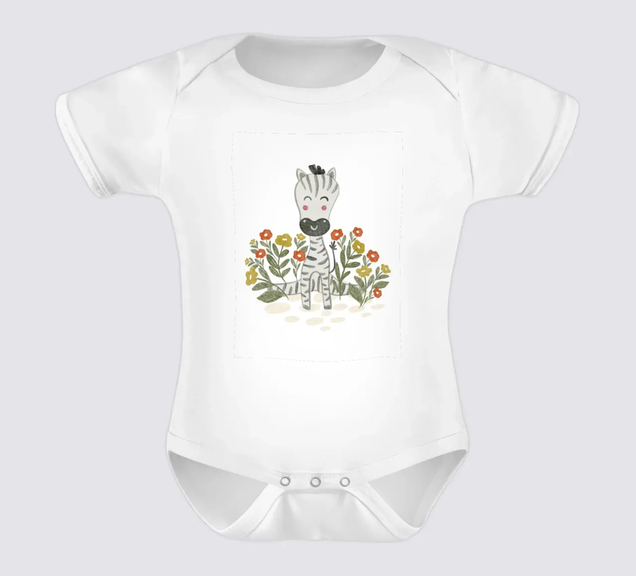 Baby Zebra body neonato maniche corte da Nikitajariwala