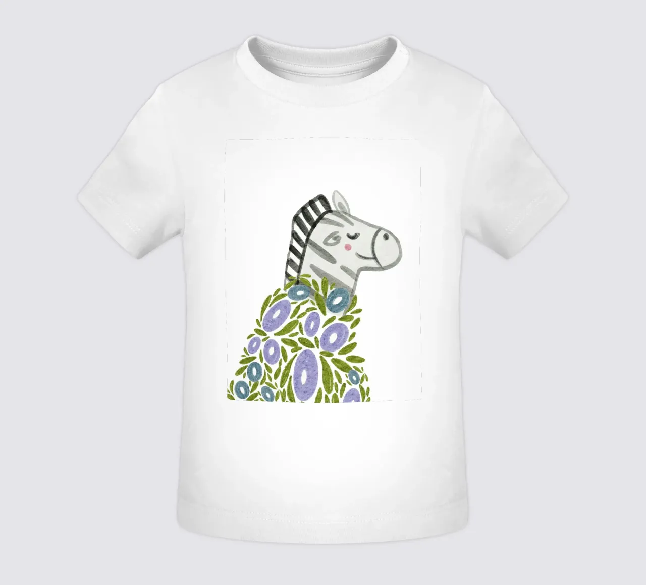 Zebra e fiori maglietta neonato da Nikitajariwala