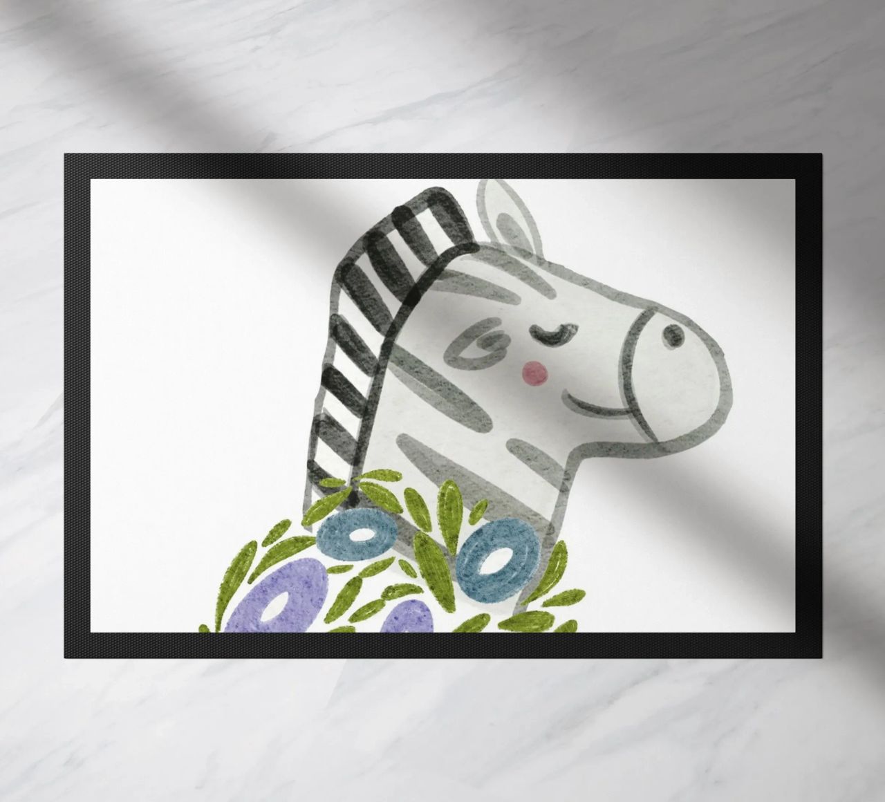 Zebra e fiori zerbino da Nikitajariwala