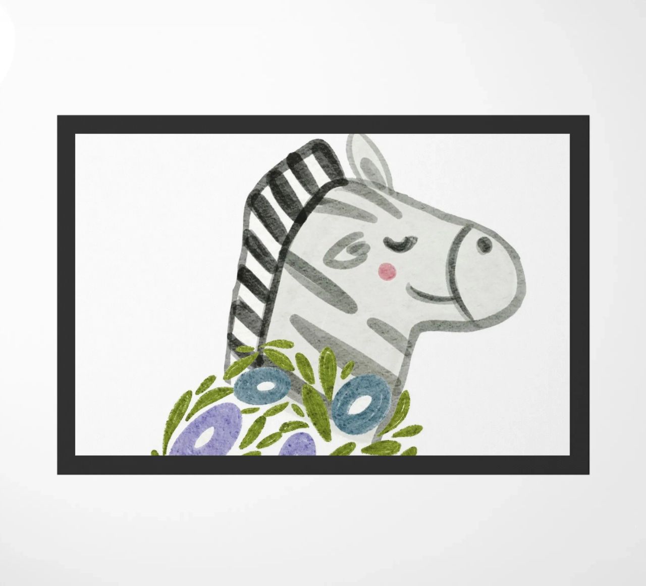 Zebra e fiori zerbino da Nikitajariwala