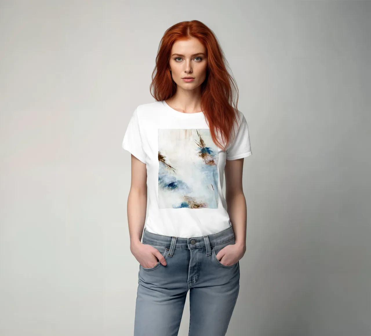 earthen abstract t-shirt by Nikitajariwala