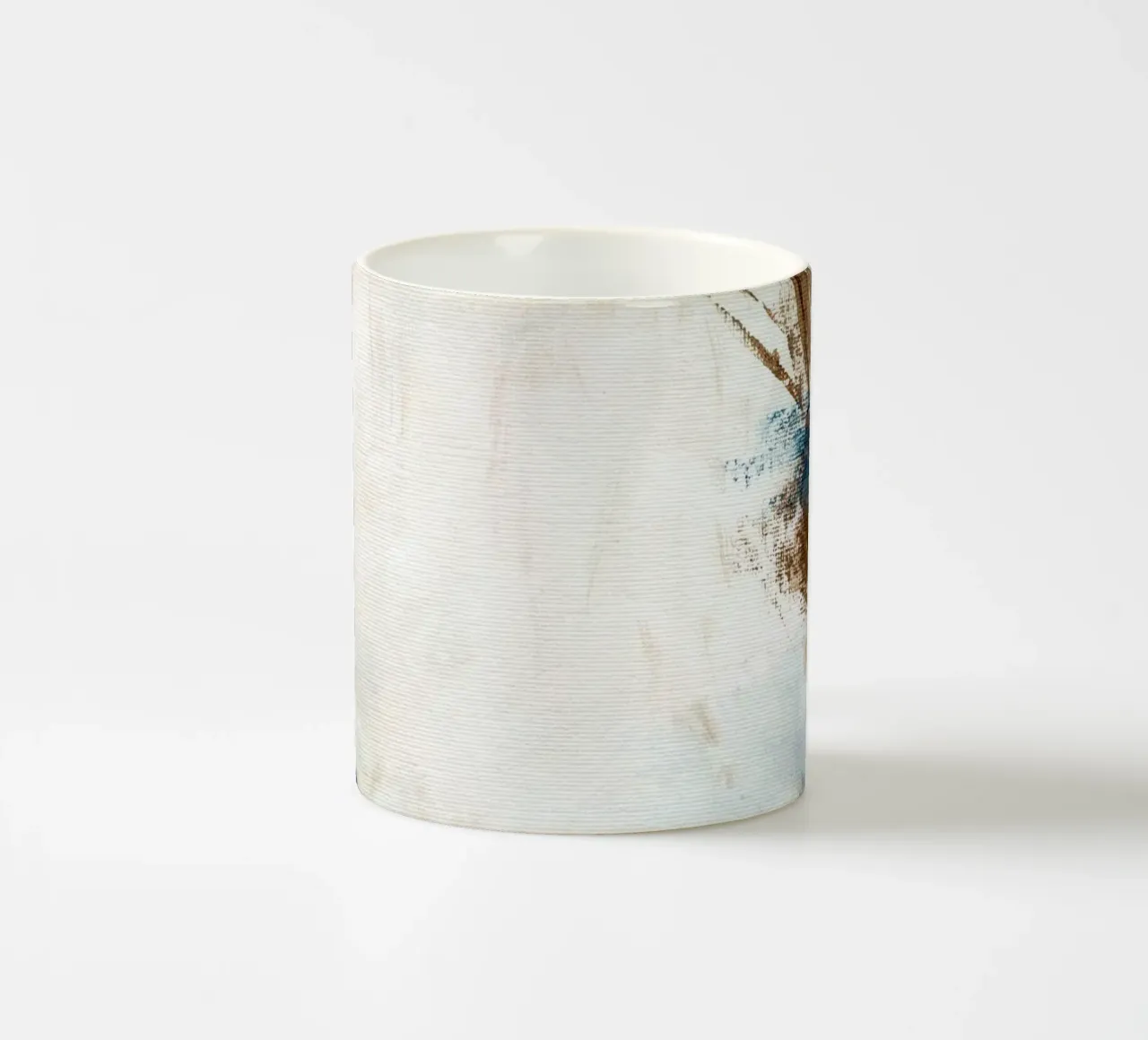 earthen abstract ceramic mug by Nikitajariwala