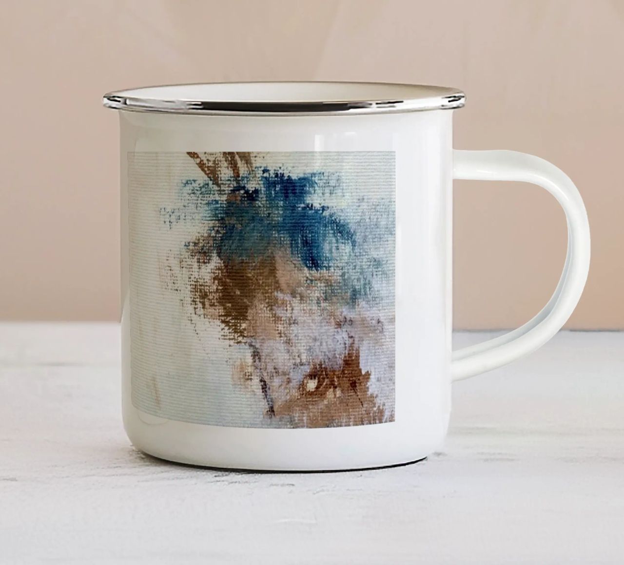 terra astratta tazza in smalto da Nikitajariwala