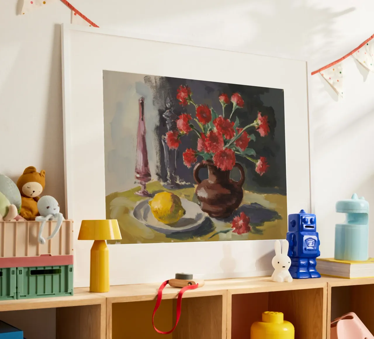 Bacca cremisi Immobile poster con telaio in alluminio da Radiance Landscape