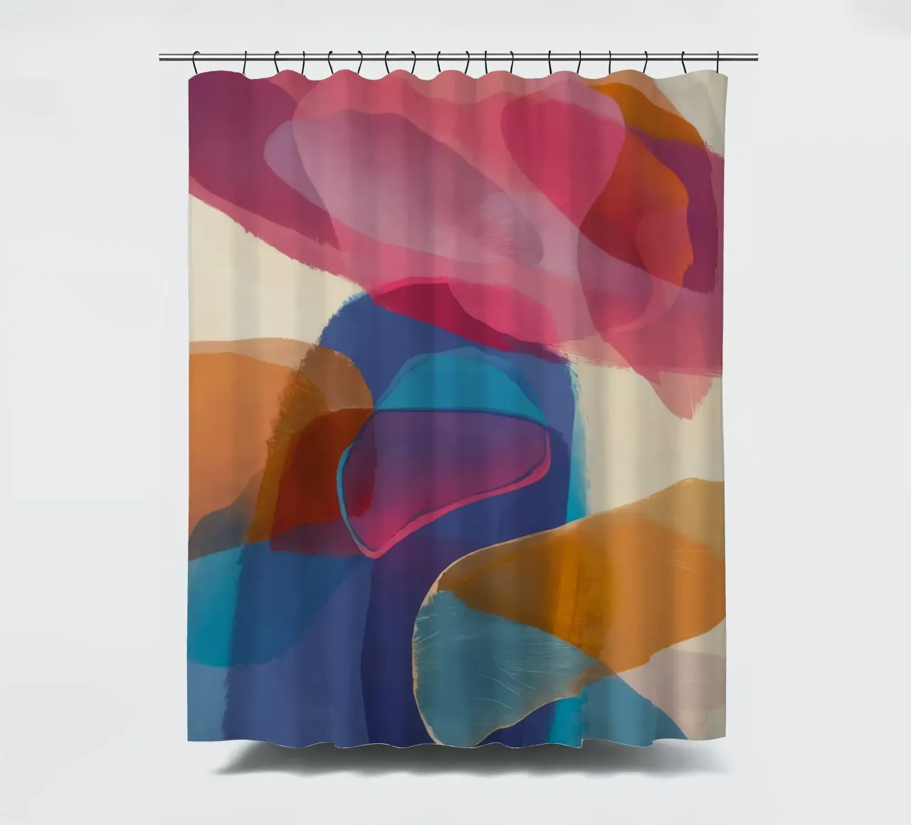 Coral Haze Ballet shower curtain by Vivid Reverie