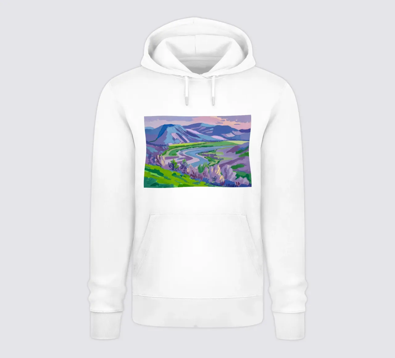 Paesaggio onirico dei campi di lavanda felpa con cappuccio da Radiance Landscape