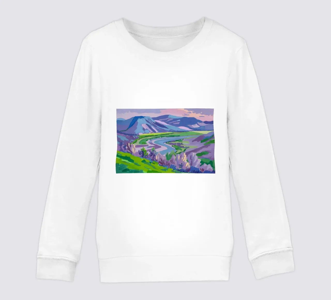 Paesaggio onirico dei campi di lavanda felpa bambino da Radiance Landscape