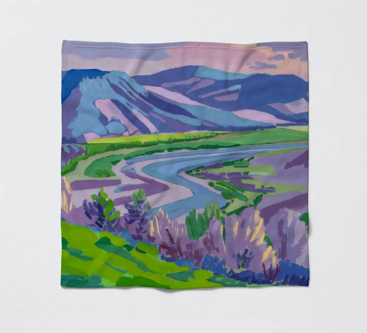 Paesaggio onirico dei campi di lavanda coperta in pile da Radiance Landscape
